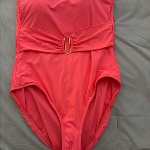 La Blanca Vibrant Coral One Piece Swimsuit